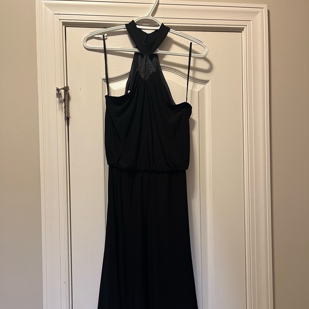 Black Cocktail Dress. Nine West. Halter.